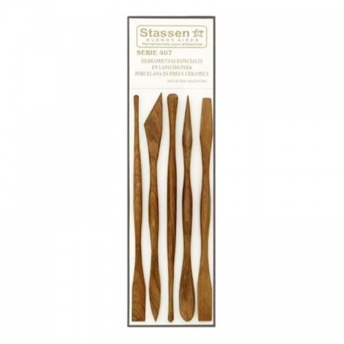 Set Estecas Stassen de madera 5 unidades