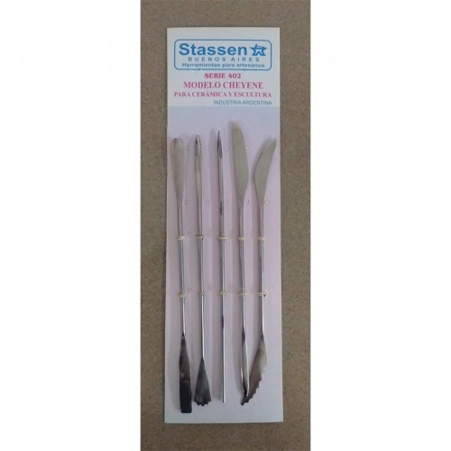 Set estecas Stassen metálicas 5 unidades