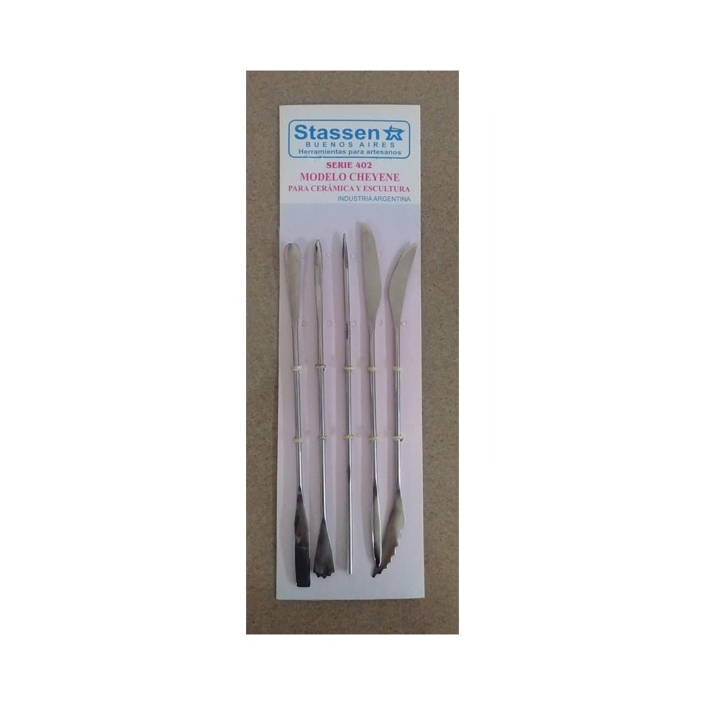 Set estecas Stassen metálicas 5 unidades