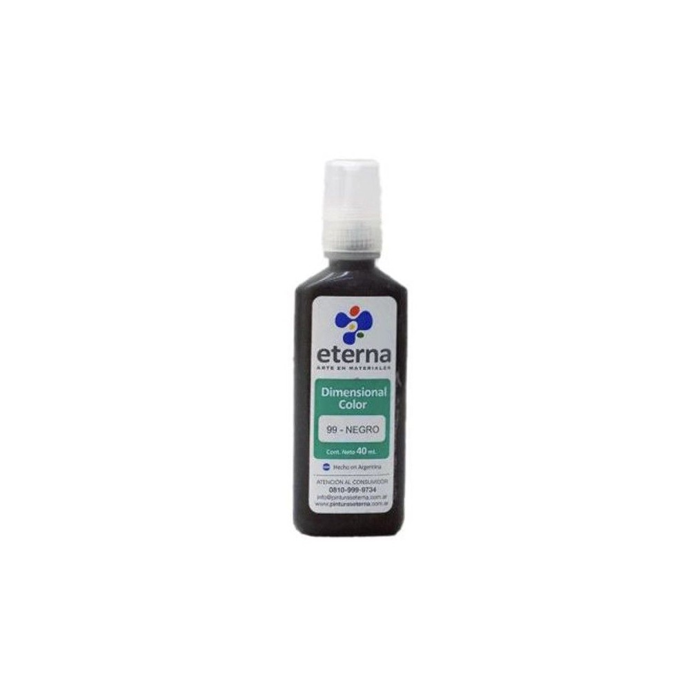 Pintura dimensional Eterna 40ml Negro