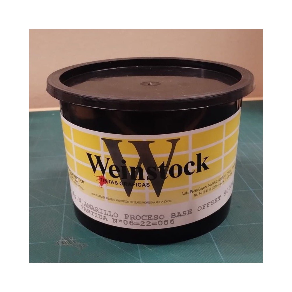 Tintas para grabado Weinstock amarillo 1kgrs