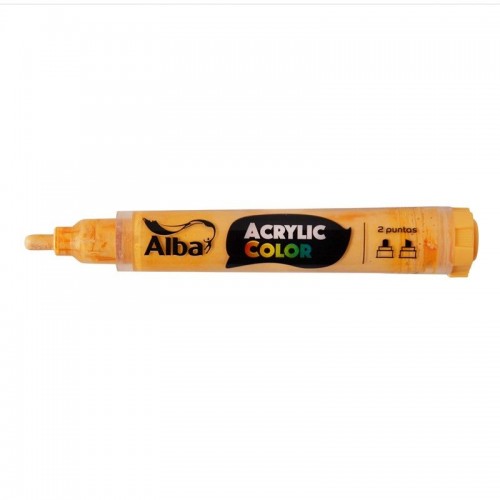 Marcador Acrylic Color Naranja Pastel