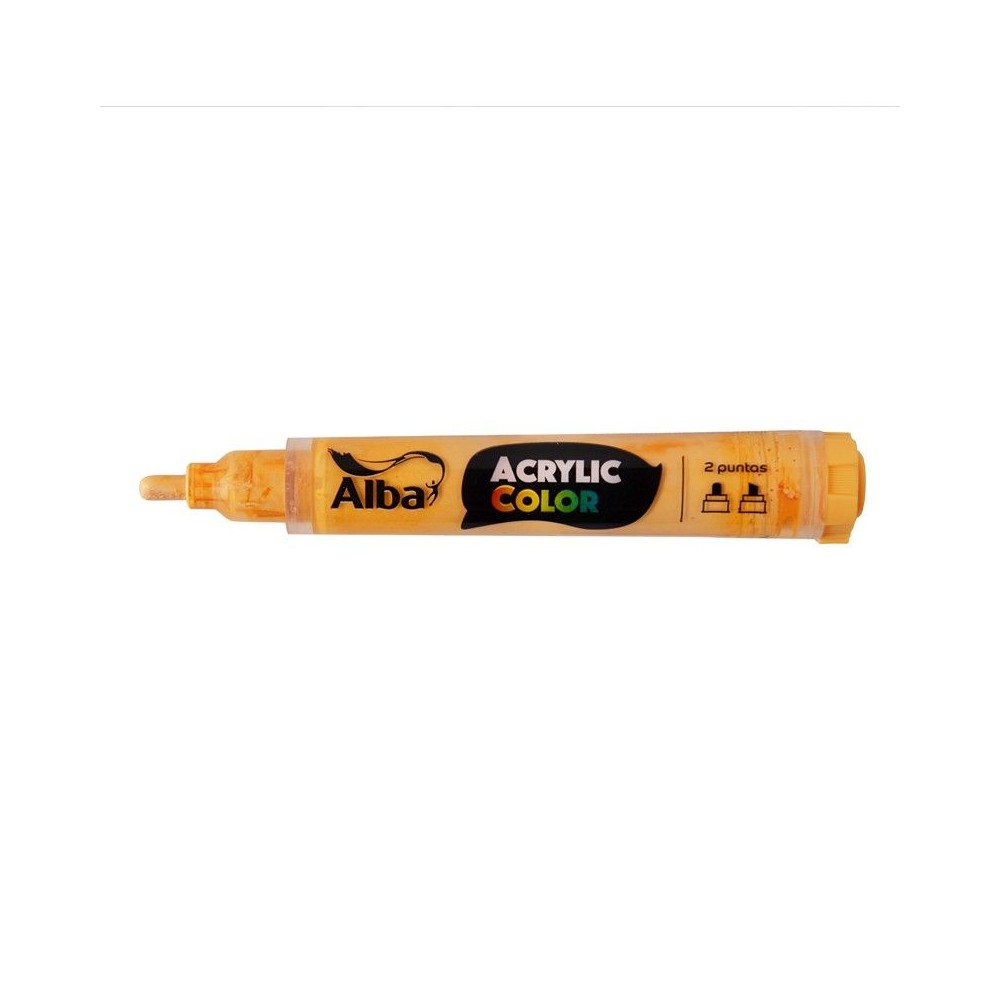 Marcador Acrylic Color Naranja Pastel