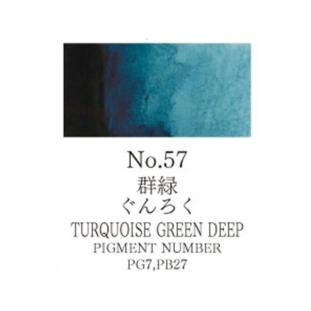 Acuarela Verde turquesa oscuro Gansai Tambi N°57