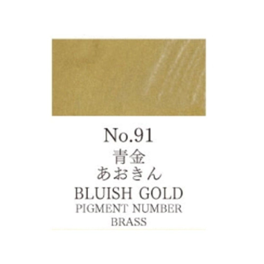 Acuarela oro azulado Gansai Tambi N°91