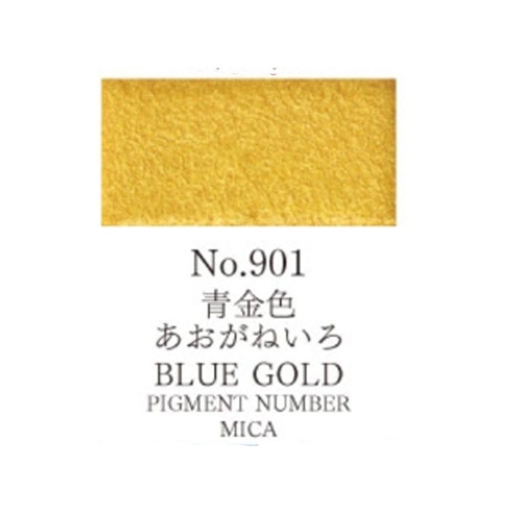Acuarela oro azul Gansai Tambi N°901