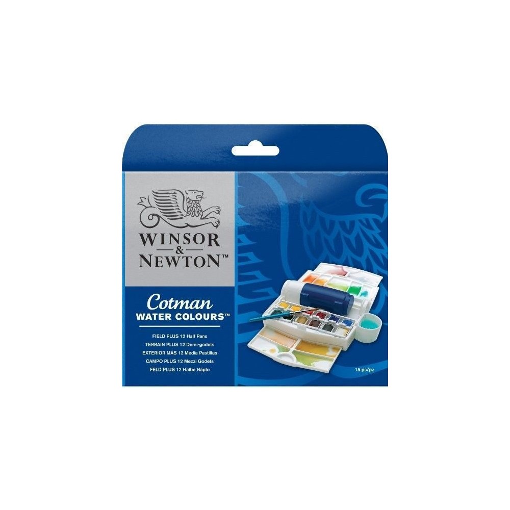 COTMAN WATER COLORS FIELD PLUS 12 U