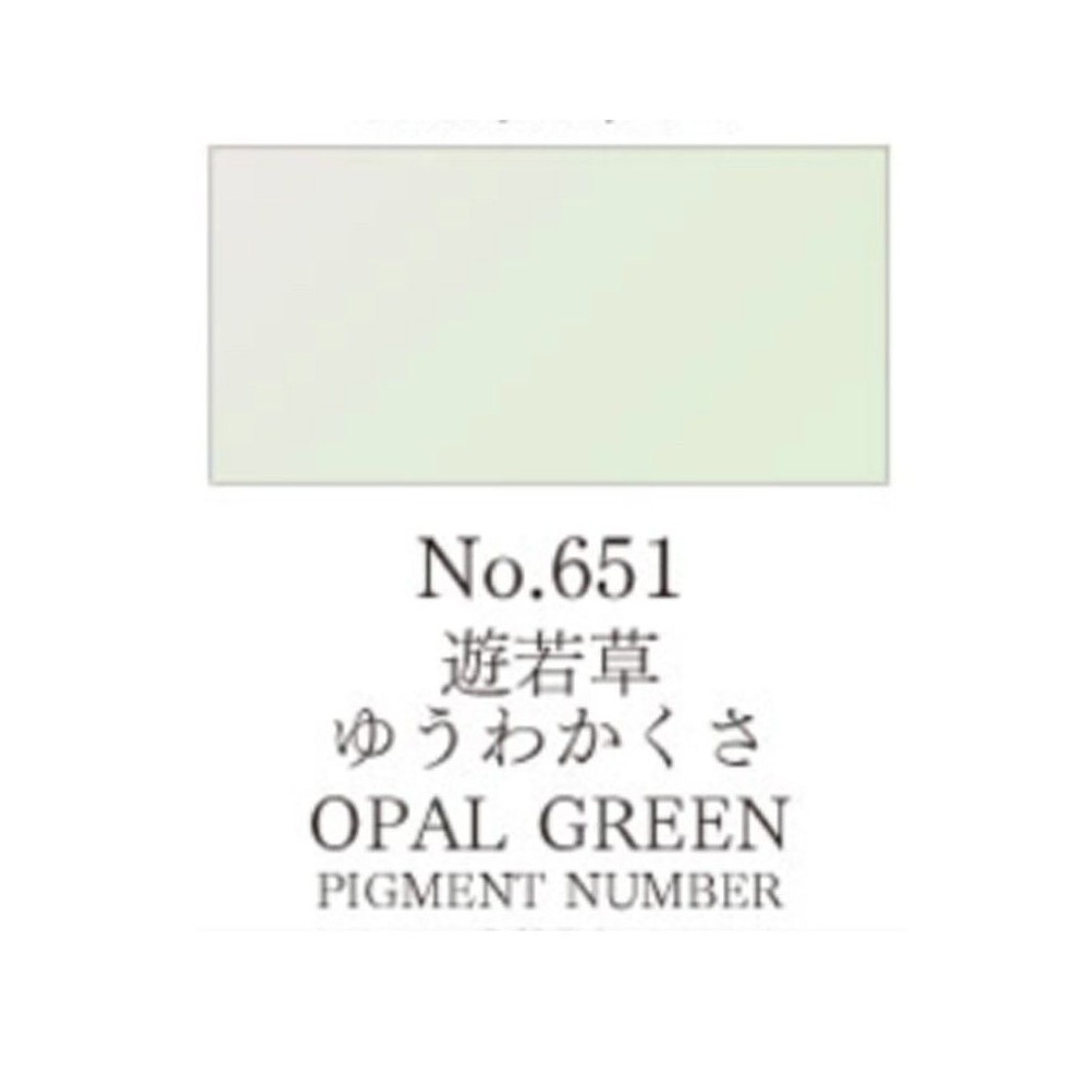 Acuarela Verde Opalo Gansai Tambi N°651