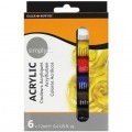 Estuche acrílicos Simply Daler Rowney 6 unidades