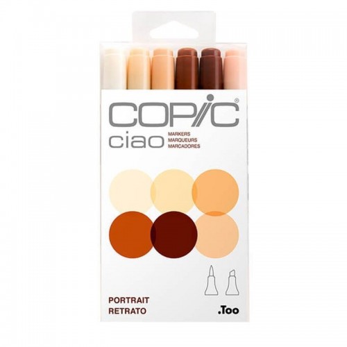 Set rotuladores Copic Ciao Skin 6 unidades