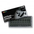 Soft Pastel Mungyo Negro 12 unidades