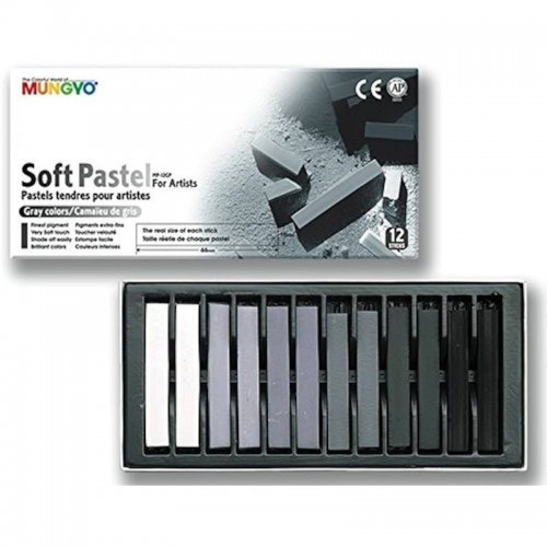 Soft Pastel Mungyo Gray 12 unidades