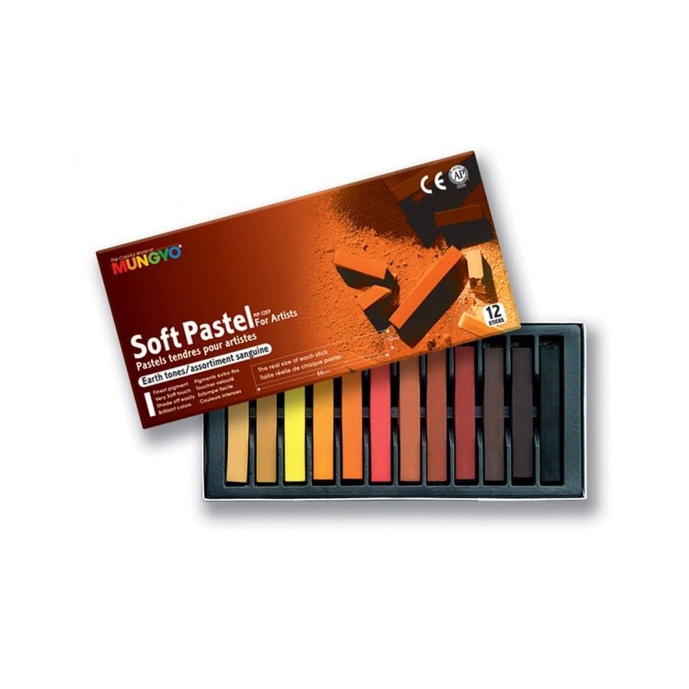 Soft Pastel Mungyo Earth tones 12 unidades