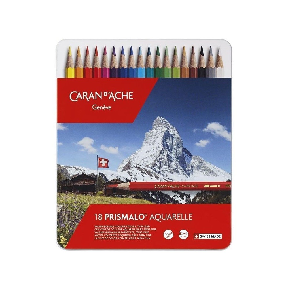 Lápices Prismalo Aquarelle Caran D Ache 18 unidades