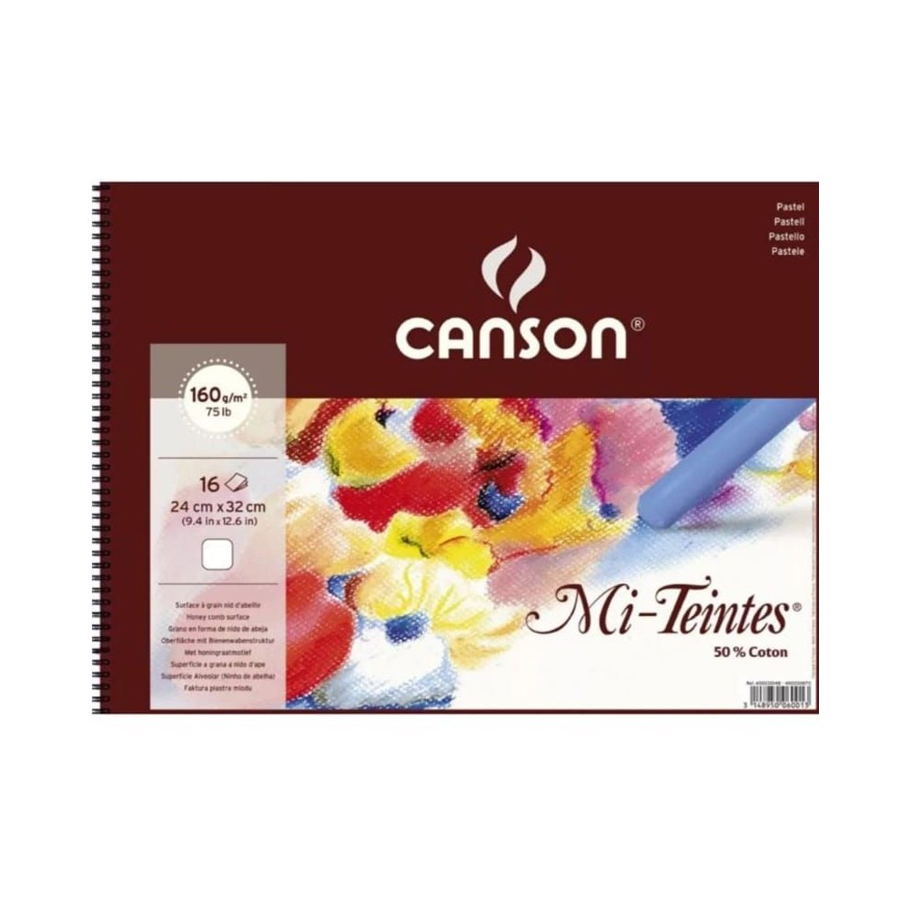 Block Canson Mi-Teintes espiral 16hjs