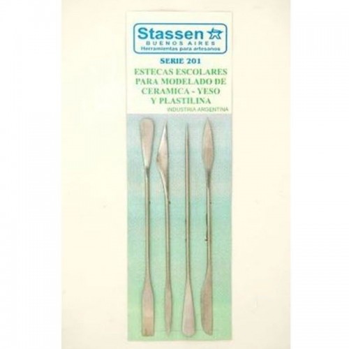 201 Set estecas Stassen metálicas 4 unidades