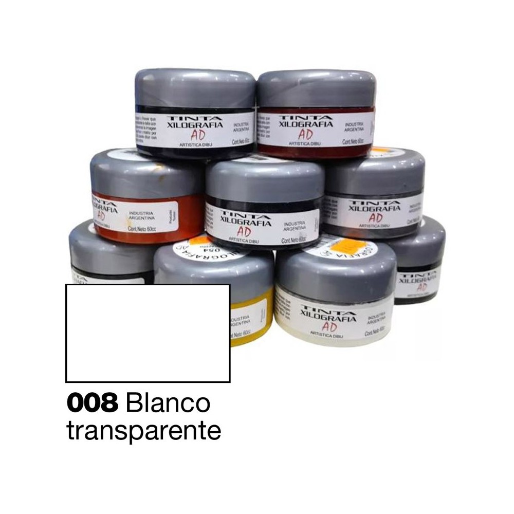 Tinta para grabado AD Blanco transparente 60ml