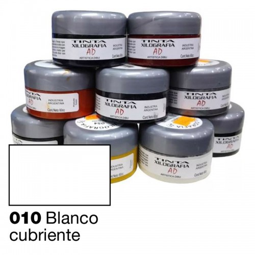 Tinta para grabado AD Blanco cubriente 60ml