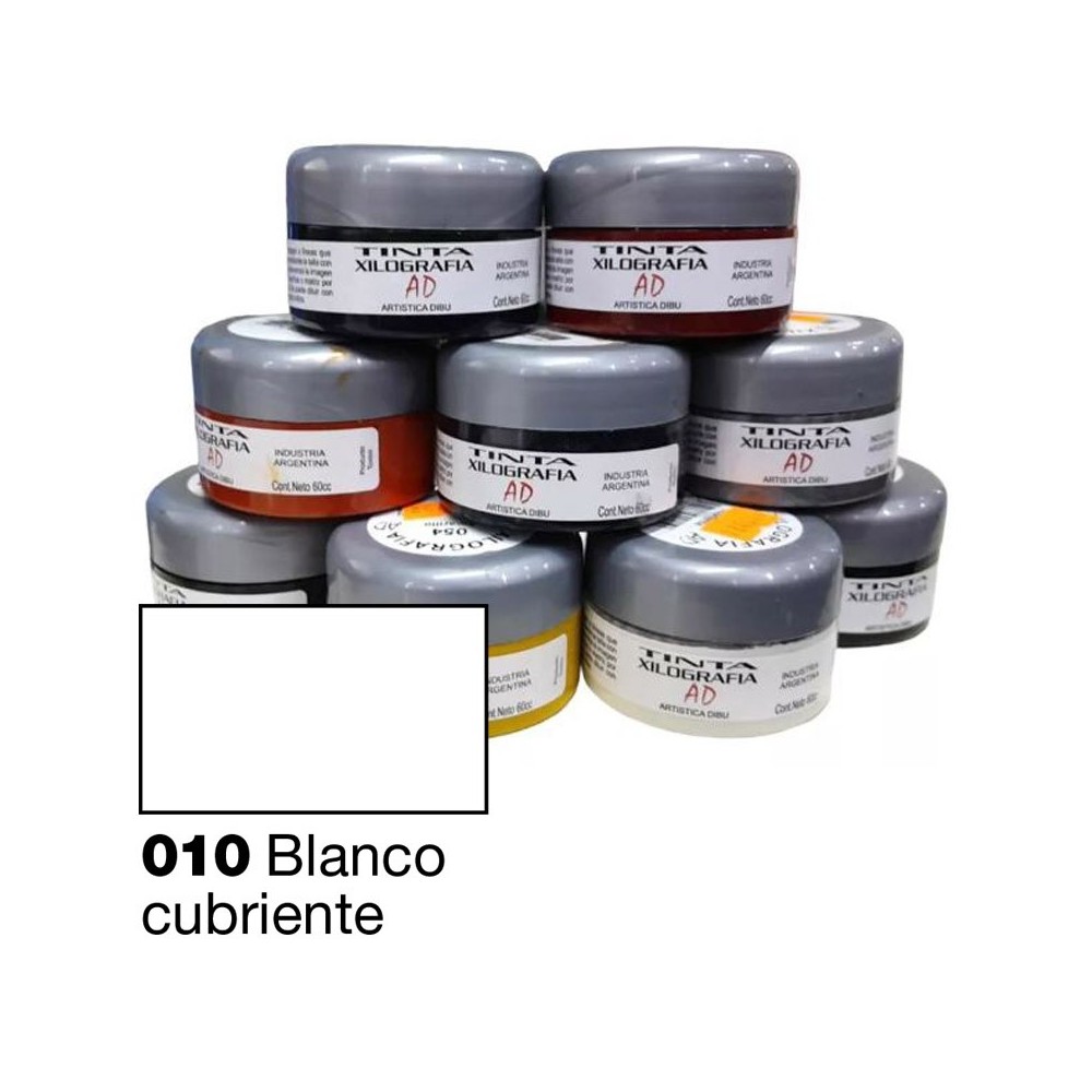 Tinta para grabado AD Blanco cubriente 60ml