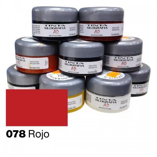 Tinta para grabado AD Rojo 60ml