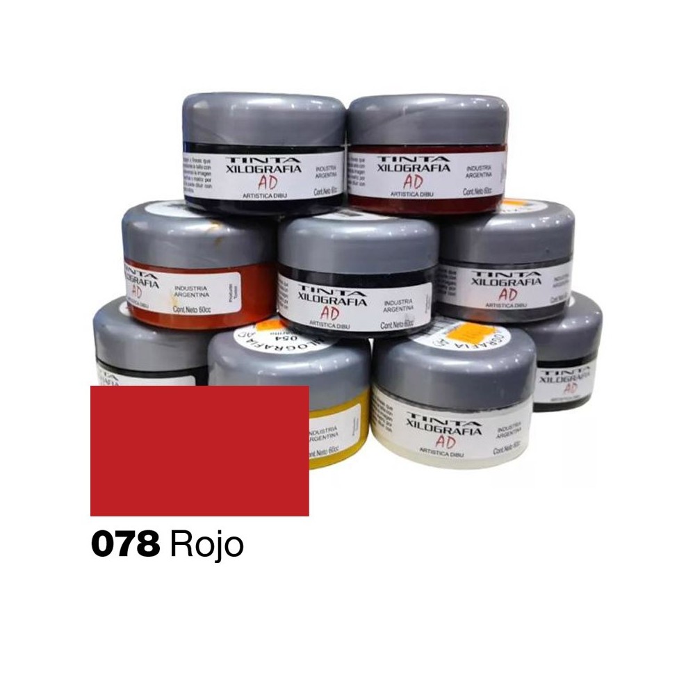 Tinta para grabado AD Rojo 60ml