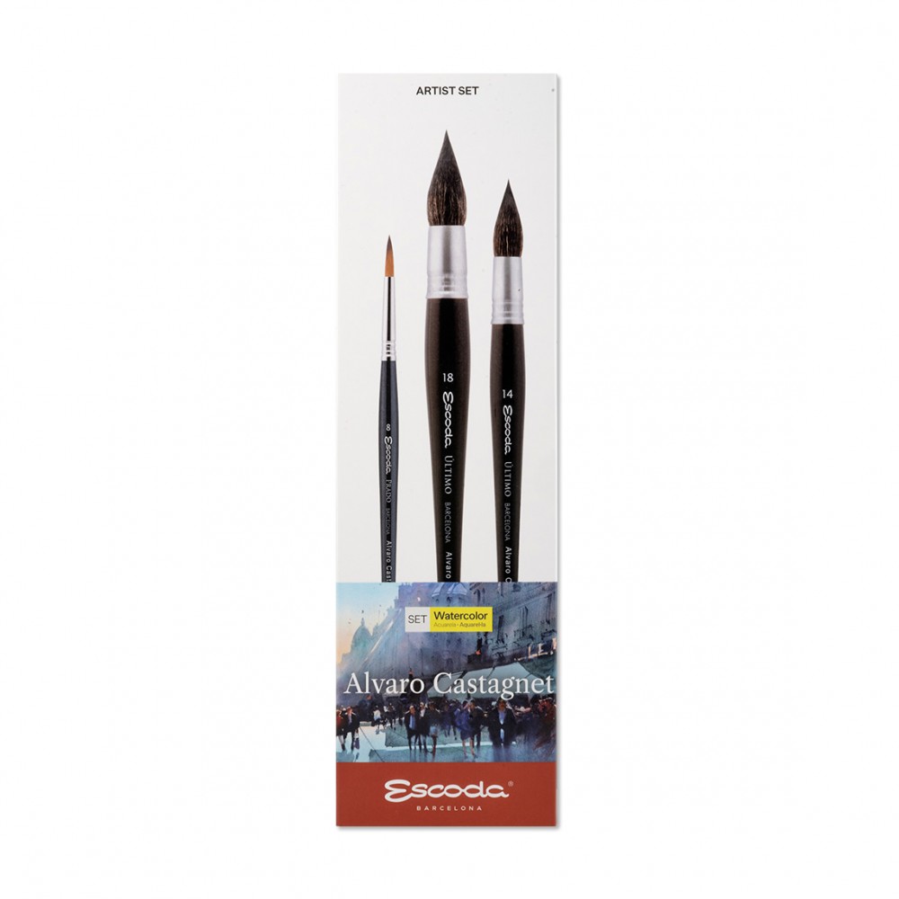 Set pinceles Escoda Álvaro Castagnet 2
