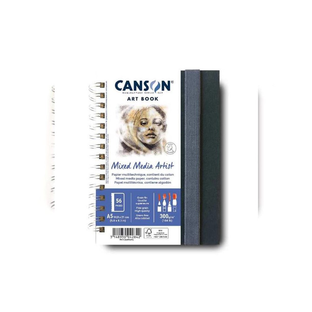 Artbook Canson Mix Media 300grs A5