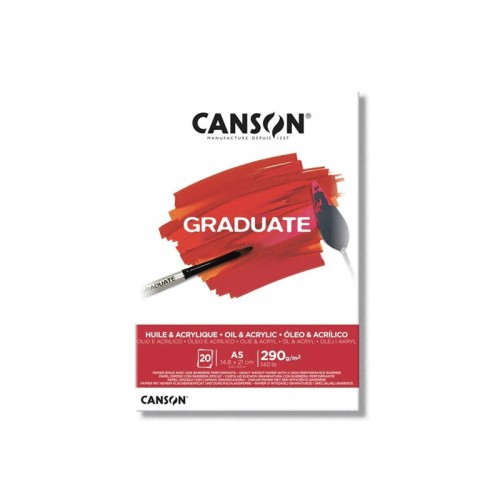 Block Canson Graduate Acrylic-Oleo A5 290grs