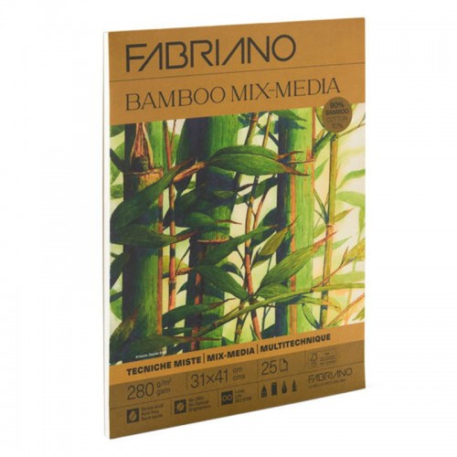 Block Bamboo Fabriano Mix Media 31x41cm
