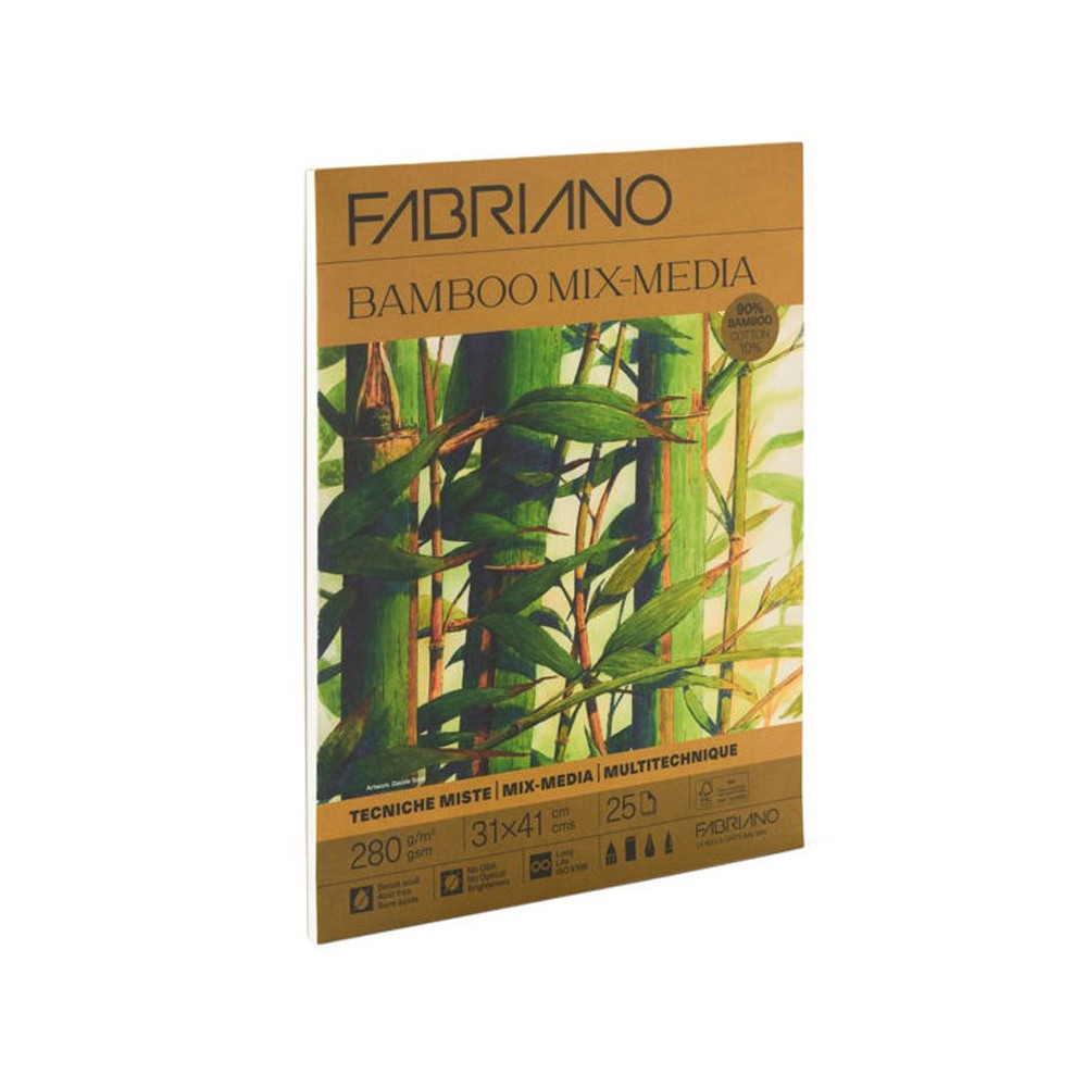 Block Bamboo Fabriano Mix Media 31x41cm