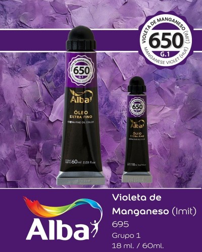 650 Óleo Alba 60ml Violeta de manganeso G1