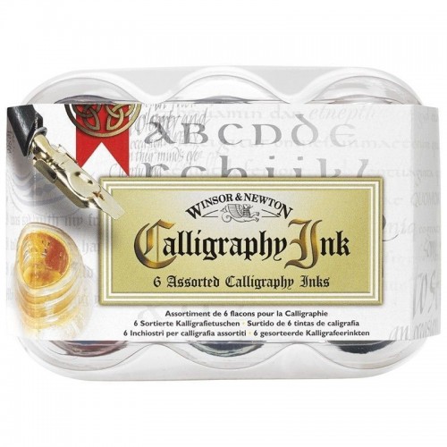 SET TINTAS W&N CALLIGRAPHY 6 COLORES 30ML