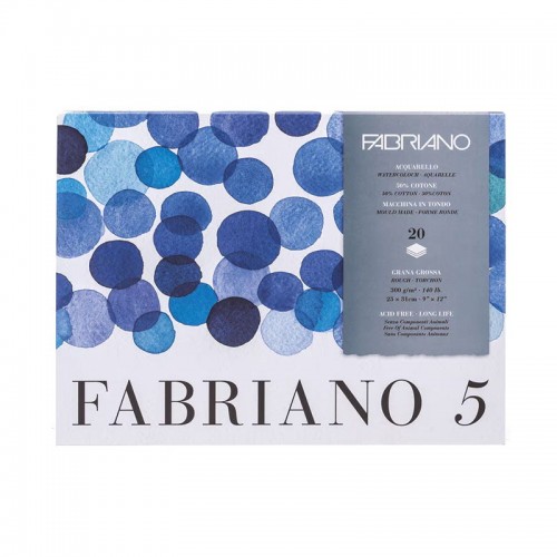 Block Fabriano 5 300grs 31x41cm GG