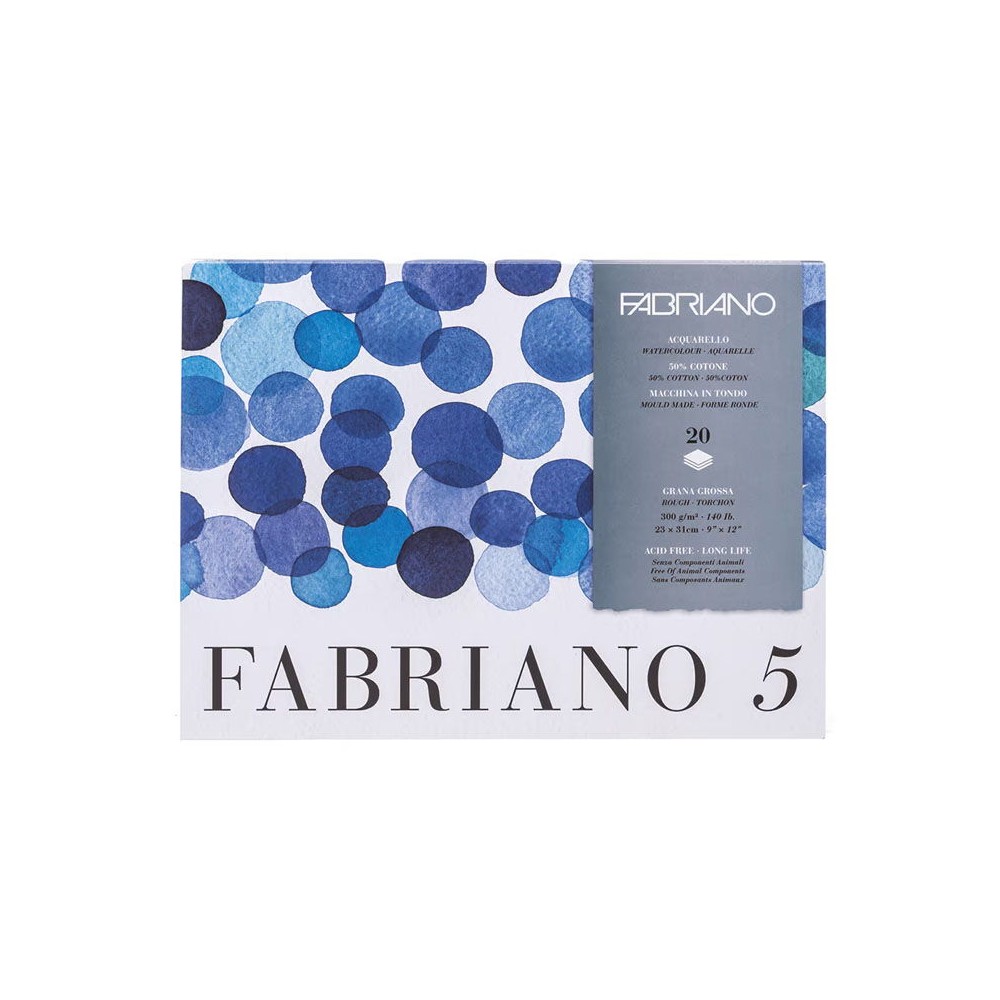 Block Fabriano 5 300grs 31x41cm GG