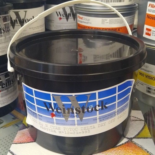 Tinta para grabado Weinstock Cyan 2,5kgrs