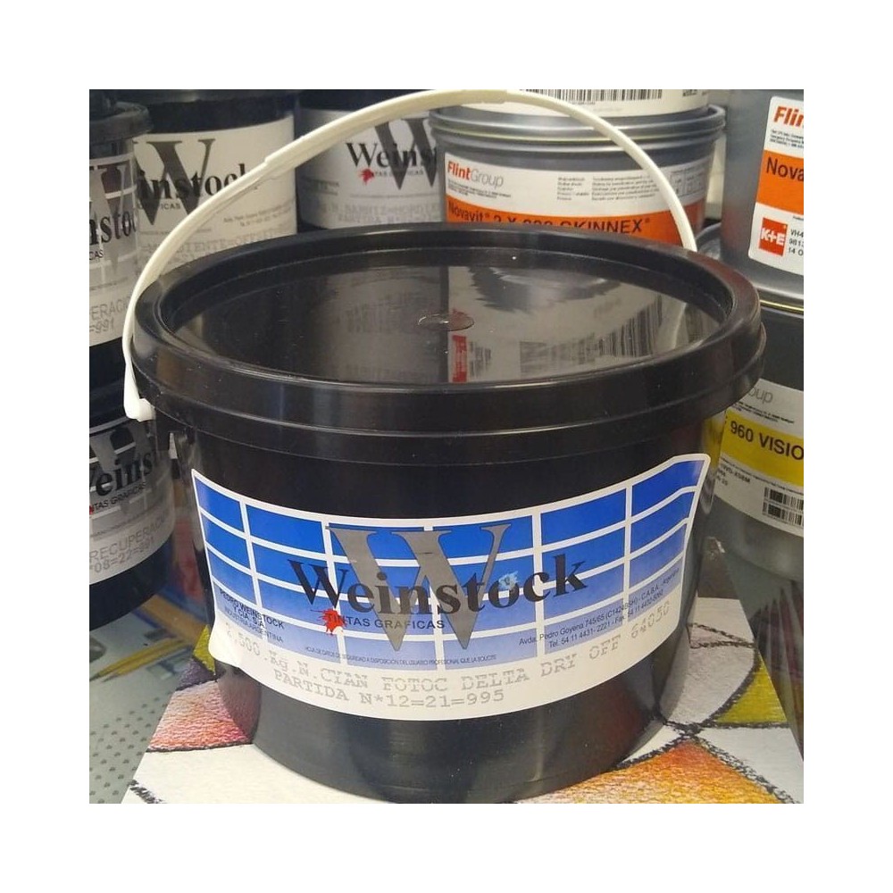 Tinta para grabado Weinstock Cyan 2,5kgrs