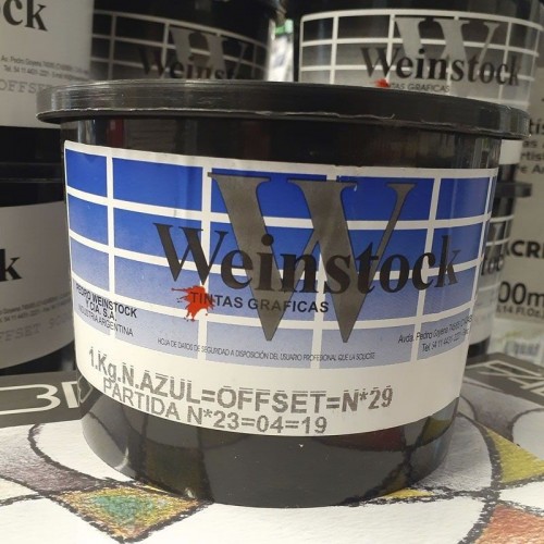 Tinta para grabado Weinstock Azul 1Kgrs