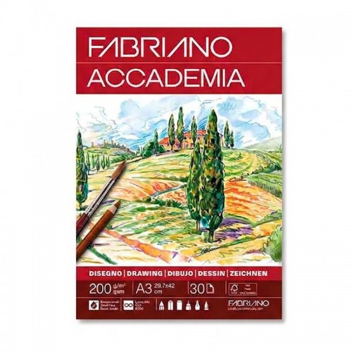 Block Fabriano  Accademia A3 200grs