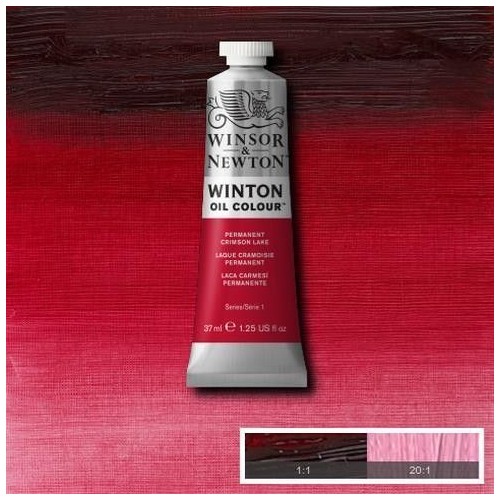 Oleo Winsor & Newton laca carmesí permanente