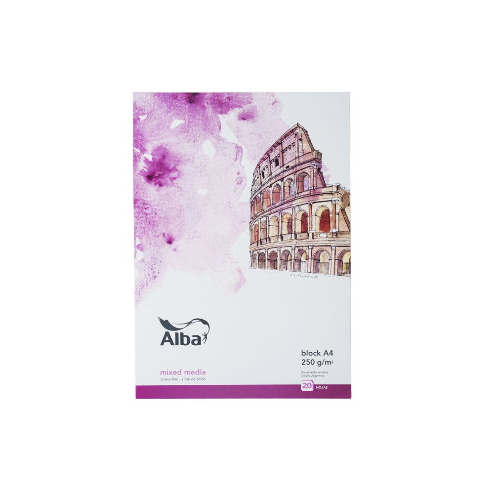 Block Mix Media Alba A4 250grs