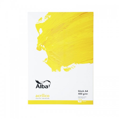 Block acrílico Alba 400grs A4