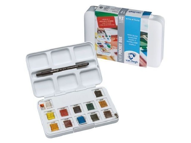 Estuche acuarelas Van Gogh 12 pastillas