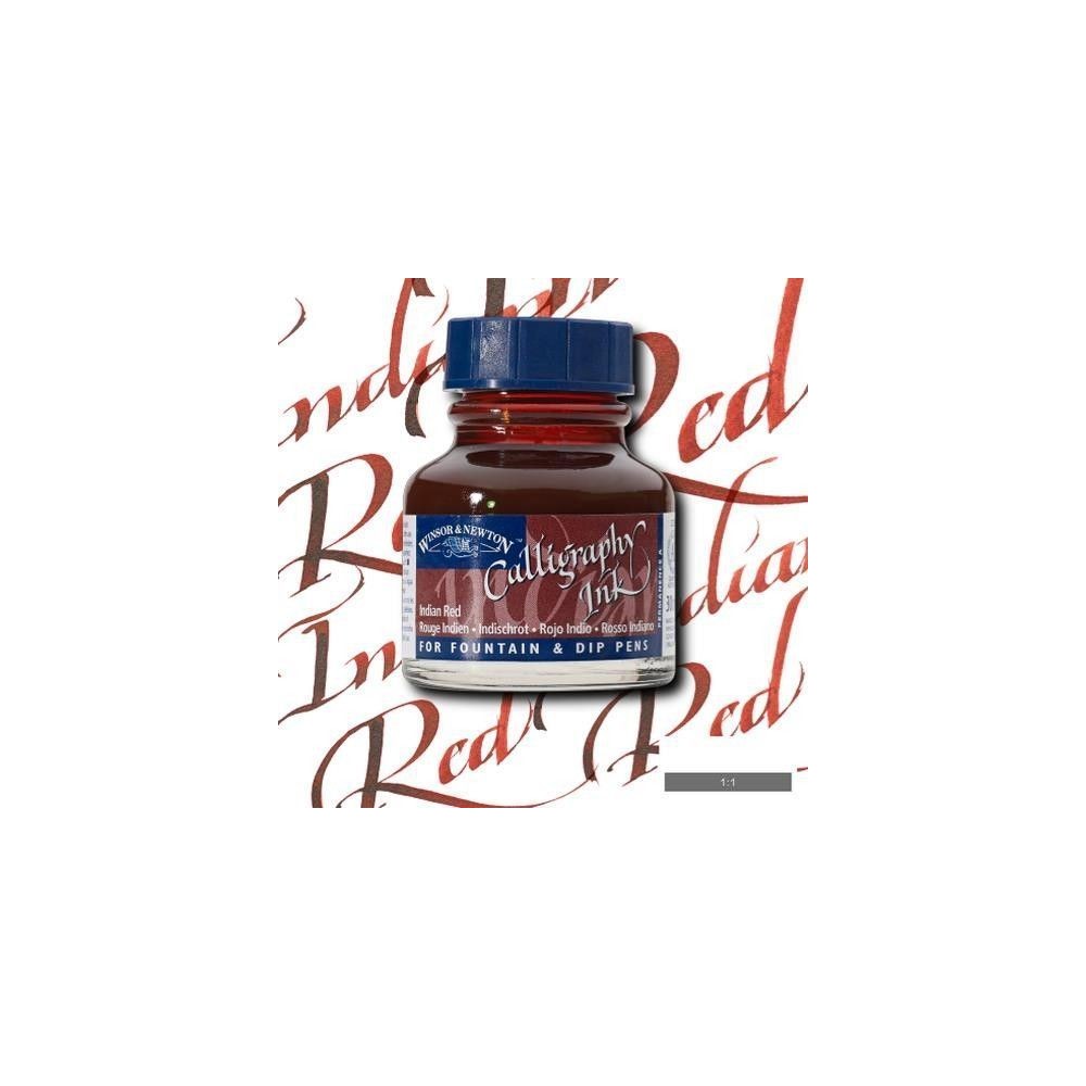 Tinta caligráfica W&N Rojo indio