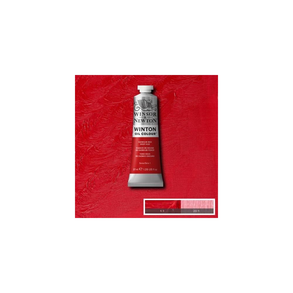 Oleo Winsor & Newton rojo de cadmio oscuro