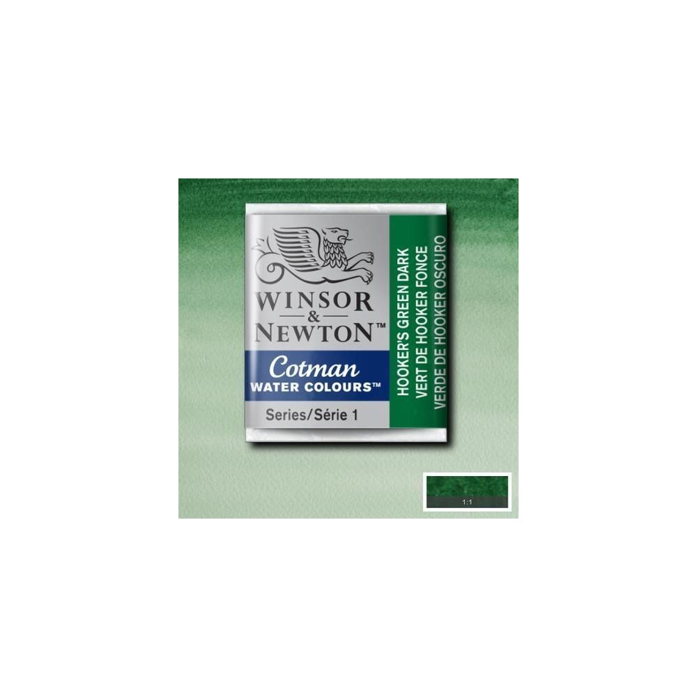 Acuarela en pastilla W&N VERDE DE HOOKER OSCURO