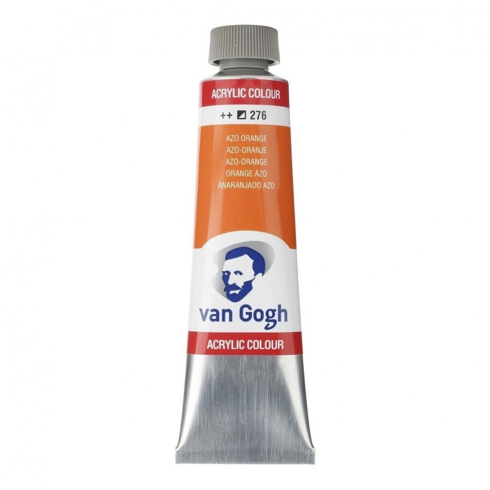 Acrílico Van Gogh anaranjado azo