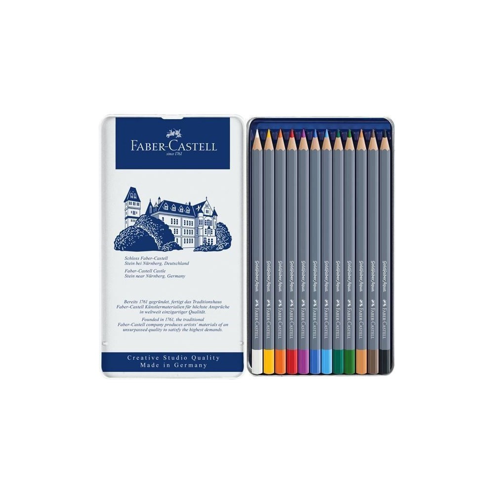 Lápices acuarelables Goldfaber Aqua 12