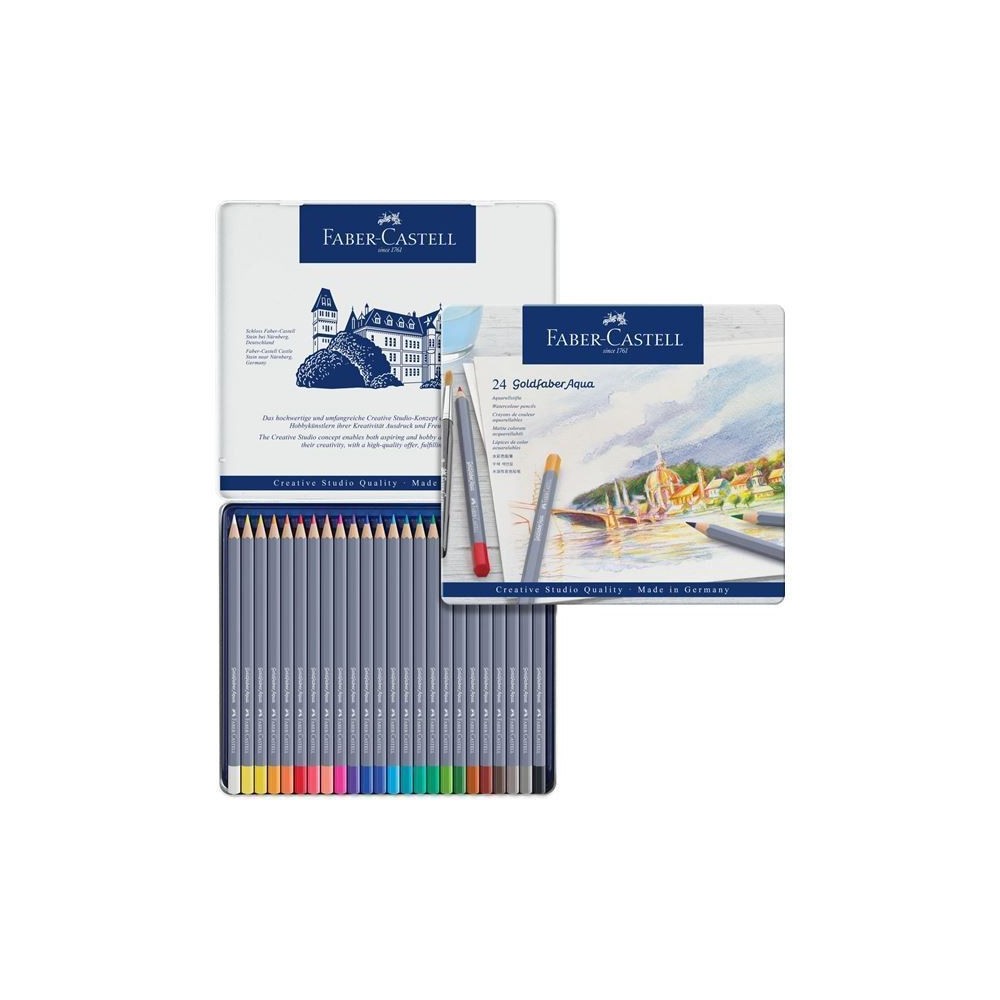 Lápices acuarelables Goldfaber Aqua 24