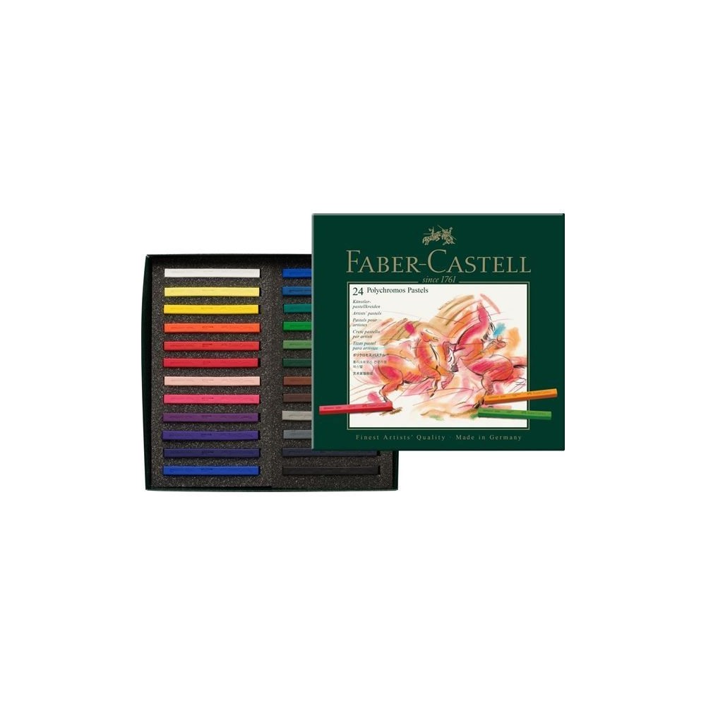 Pasteles Polychromos estuche x24 colores