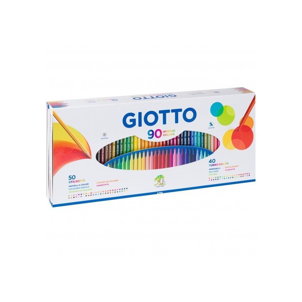 Estuche Giotto 90 piezas Lapices+Marcadores